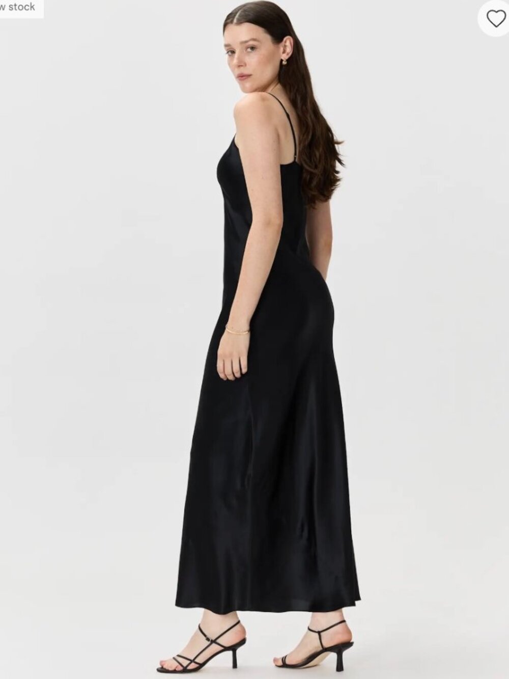 Quince Black 100% Washable Silk Maxi Slip Dress Size L - Picture 9 of 11